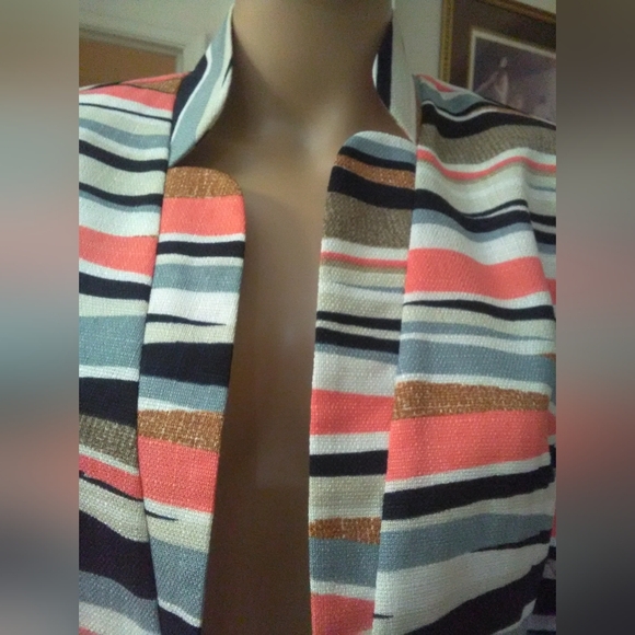 BNWT VINTAGE JACKET CROPPED BY PECK & PECK SZ. 8 MULTI COLORS PINK BLACK ETC SZ8 - Picture 7 of 7